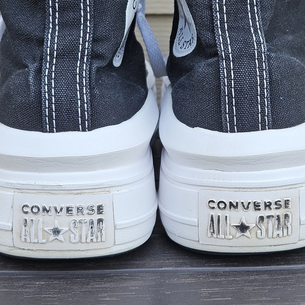 CONVERSE Chuck Taylor All Star Move Hi Black 568497C Chunky Platform Women's 9 - Picture 8 of 16